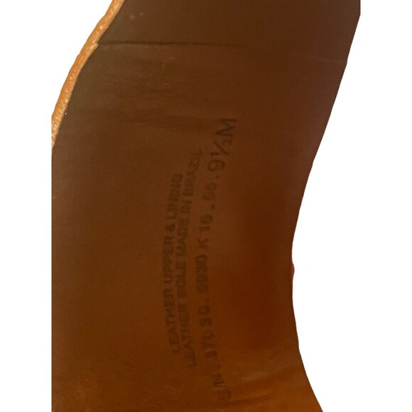 Tory Burch Heeled Open Toe Sandals Women's Size 9.5 M Leather Sole Leather Upper - Picture 8 of 10